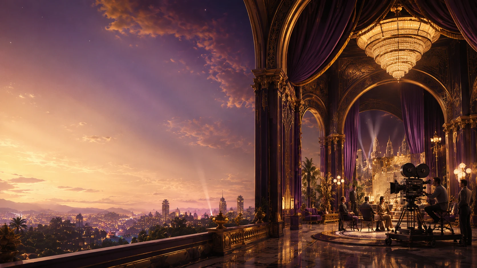 Golden Age-inspired production studio creating cinematic AI adoption media and immersive experiences.