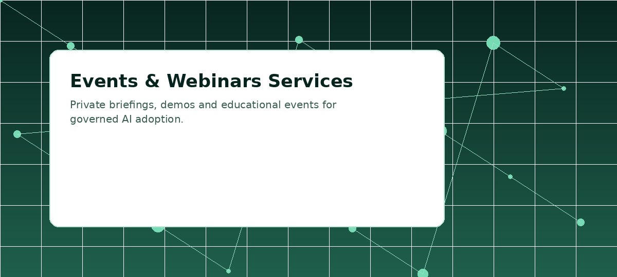 Visuel pour Events et webinaires services