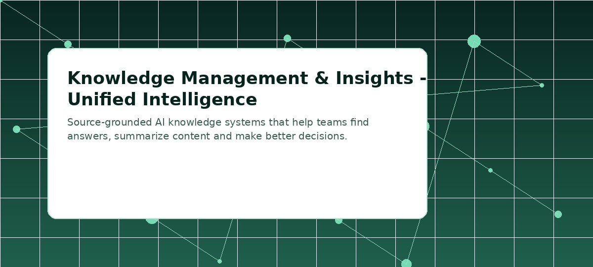 Visuel pour Gestion des connaissances et intelligence unifiée