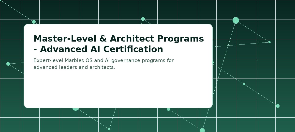 Visuel pour Master-Level et Architect Programs — Advanced IA Certification