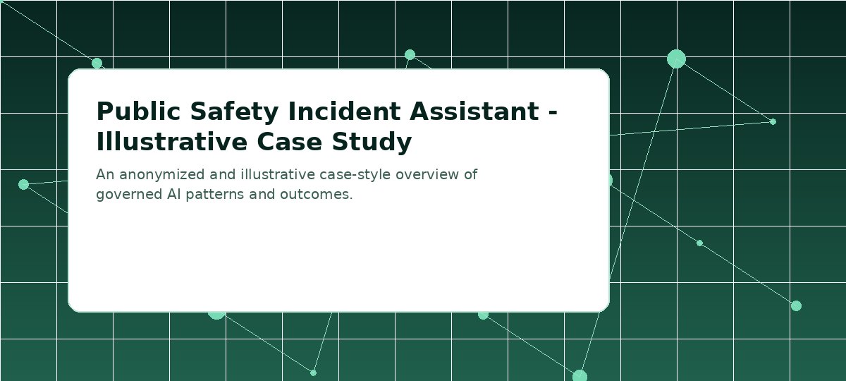 Visuel pour public Safety Incident Assistant — Illustrative cas Study